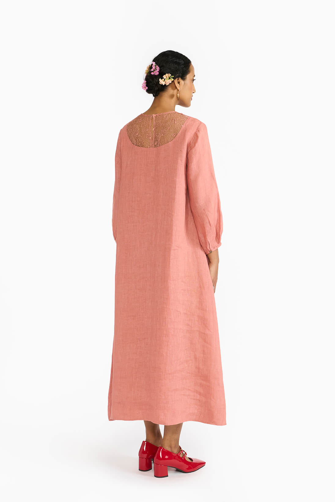 Mandara “Rohini” Lace Detail Dress