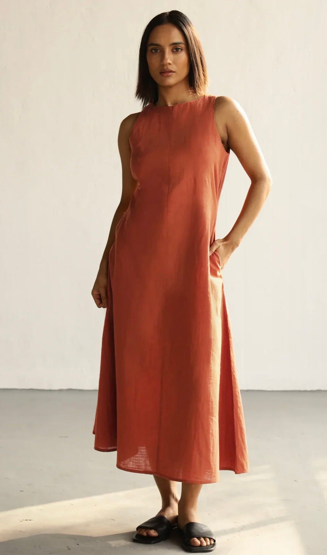 comfortable ankle length summer dress