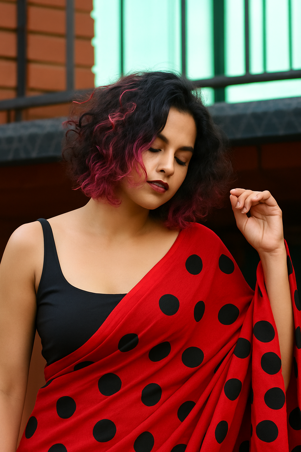 Minimal Padded Black Blouse – Sleveless Boutique-Made Elegance - Raw Silk